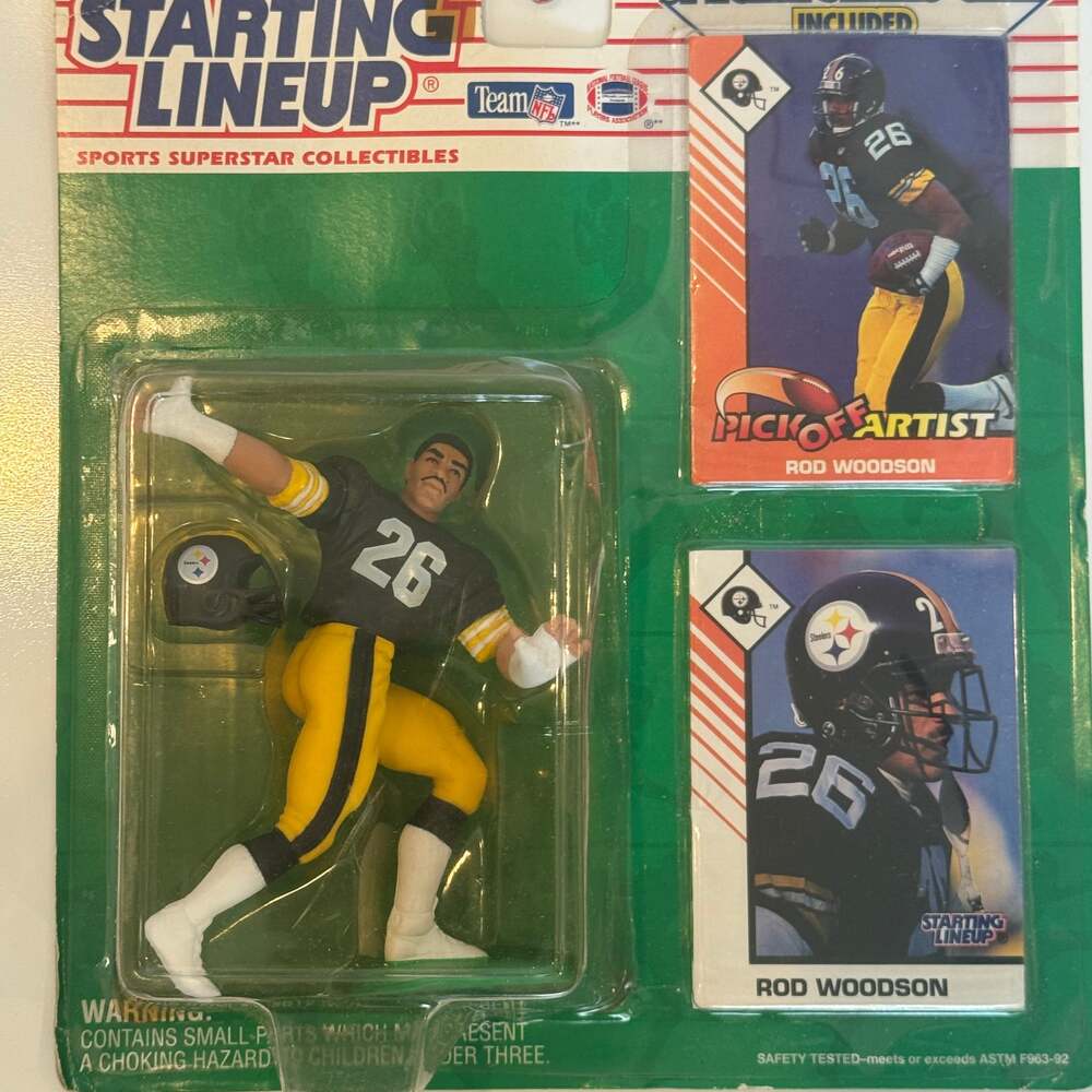Vintage 1993 Kenner Starting Lineup Rod Woodson NFL Pittsburgh Steelers